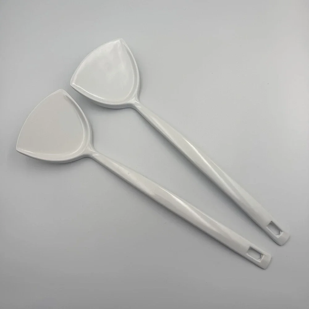(2) Vintage COPCO Spatula Wok Turner Flipper White Melamine 2530-55